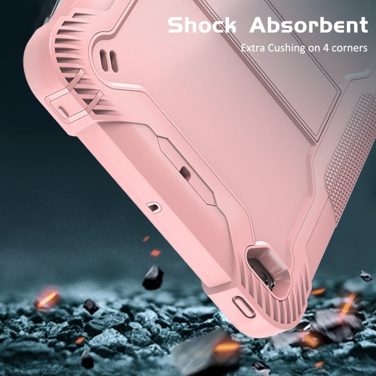 Silicone + PC Shockproof Protective Case with Holder For iPad mini (2019) / mini 4(Rose Gold) - iPad mini (2019) / mini 5 Cases by buy2fix | Online Shopping UK | buy2fix