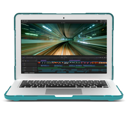 TPU + PC Two-color Anti-fall Laptop Protective Case For MacBook Pro Retina 15.4 inch A1398(Sky Blue) - MacBook Pro Cases by buy2fix | Online Shopping UK | buy2fix