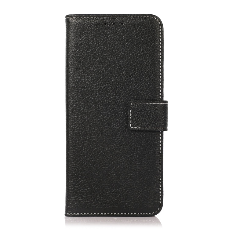 For iPhone 13 mini Litchi Texture PU + TPU Horizontal Flip Leather Case with Holder & Card Slots & Wallet (Black) - iPhone 13 mini Cases by buy2fix | Online Shopping UK | buy2fix