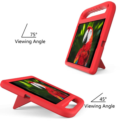 For iPad 10.2 2021 / 2020 / 2019 Handle Portable EVA Shockproof Protective Case with Triangle Holder(Red) - iPad 10.2 Cases by buy2fix | Online Shopping UK | buy2fix