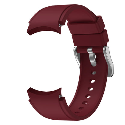 For Samsung Galaxy Watch4 40mm Silicone Watch Band(Wine Red) - Smart Wear by buy2fix | Online Shopping UK | buy2fix