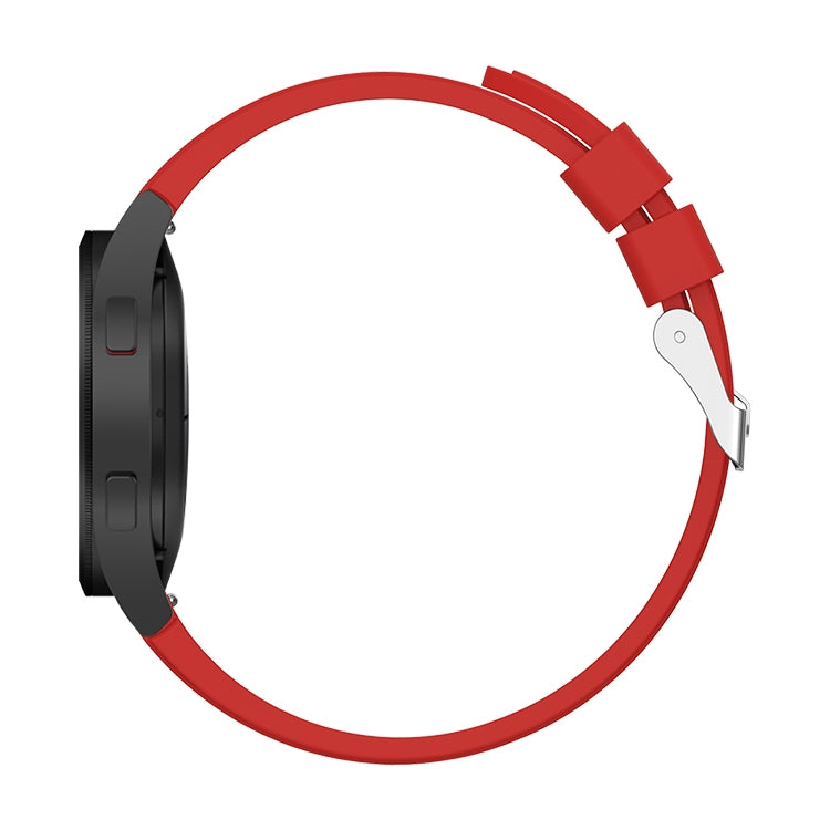 For Samsung Galaxy Watch4 Classic 46mm Silicone Watch Band(Red) - Smart Wear by buy2fix | Online Shopping UK | buy2fix