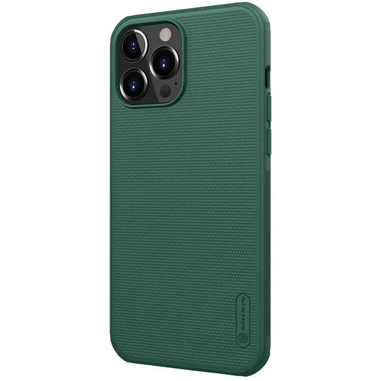 For iPhone 13 Pro NILLKIN Super Frosted Shield Pro PC + TPU Protective Case (Dark Green) - iPhone 13 Pro Cases by NILLKIN | Online Shopping UK | buy2fix