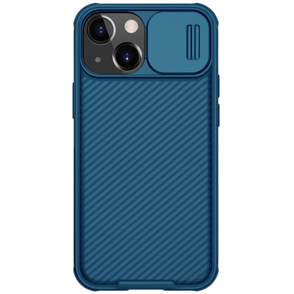 For iPhone 13 mini NILLKIN Black Mirror Pro Series Camshield Full Coverage Dust-proof Scratch Resistant Phone Case (Blue) - iPhone 13 mini Cases by NILLKIN | Online Shopping UK | buy2fix