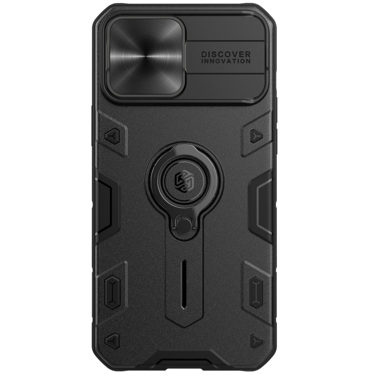 For iPhone 13 Pro NILLKIN Shockproof CamShield Armor Protective Case with Invisible Ring Holder (Black) - iPhone 13 Pro Cases by NILLKIN | Online Shopping UK | buy2fix