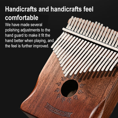 17 Tone Acacia Wood Thumb Piano Kalimba Musical Instruments(Coffee-Butterfly) - Keyboard Instruments by buy2fix | Online Shopping UK | buy2fix