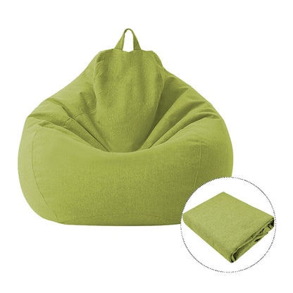Lazy Sofa Bean Bag Chair Fabric Cover, Size:100 x 120cm(Green) - Home & Garden by buy2fix | Online Shopping UK | buy2fix