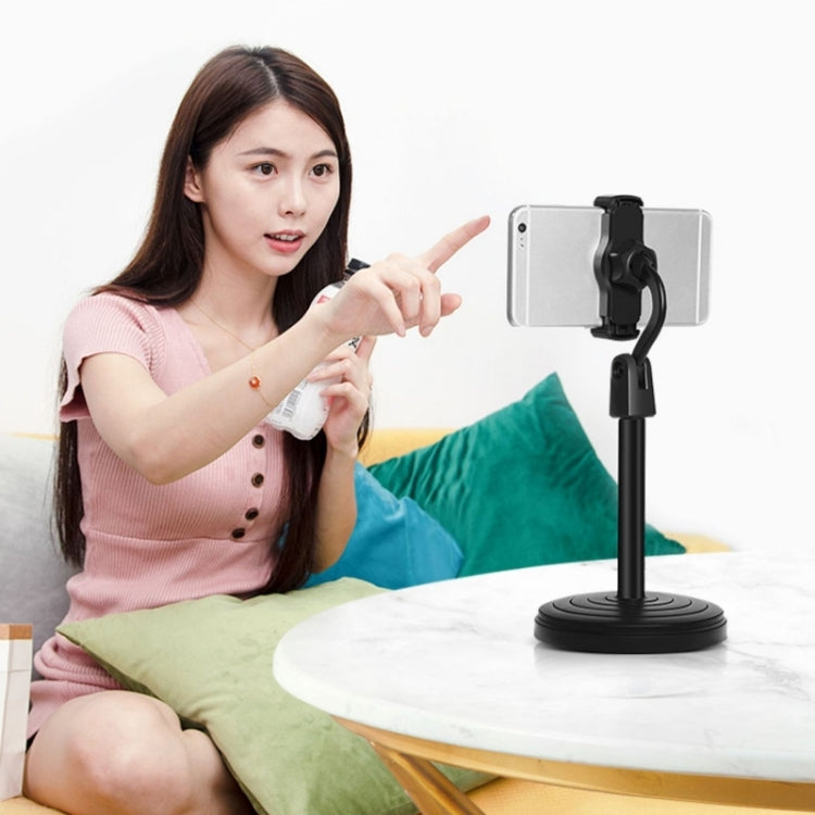 Desktop Stand Mobile Phone Tablet Live Broadcast Stand Telescopic Disc Stand(Pink) - Consumer Electronics by buy2fix | Online Shopping UK | buy2fix