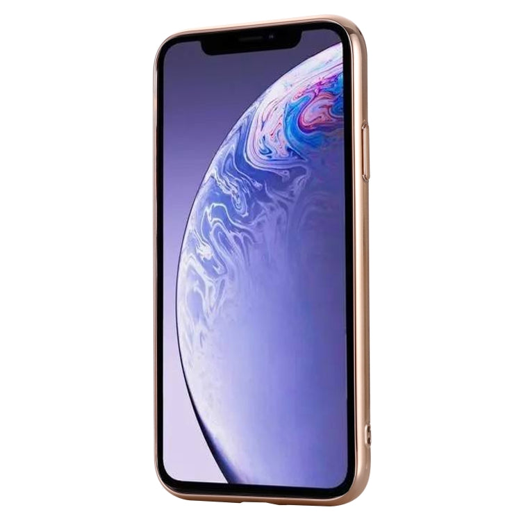 For iPhone 11 Pro GEBEI Plating TPU Shockproof Protective Case(Gold) - iPhone 11 Pro Cases by GEBEI | Online Shopping UK | buy2fix