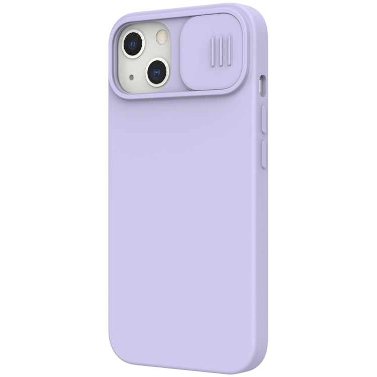 For iPhone 13 NILLKIN CamShield MagSafe Magnetic Liquid Silicone + PC Full Coverage Case(Purple) - iPhone 13 Cases by NILLKIN | Online Shopping UK | buy2fix