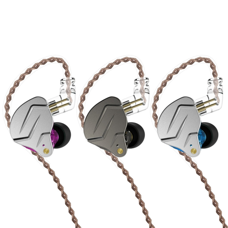 KZ ZSN Pro Ring Iron Hybrid Drive Metal In-ear Wired Earphone, Standard Version(Blue) - In Ear Wired Earphone by KZ | Online Shopping UK | buy2fix