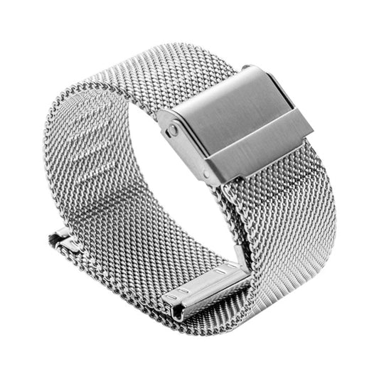 14mm 304 Stainless Steel Double Buckles Watch Band(Silver) - Watch Bands by buy2fix | Online Shopping UK | buy2fix