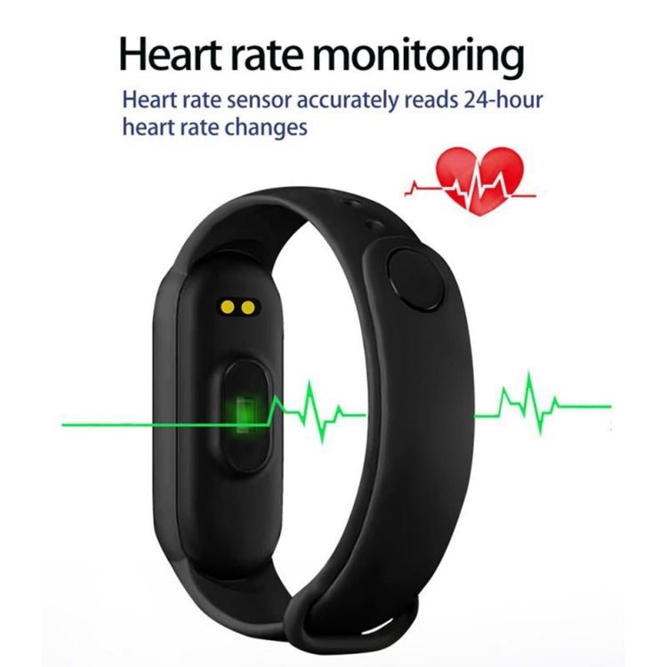 M6 Sports Smart Bracelet, Support Heart Rate Monitoring & Blood Pressure Monitoring & Sleep Monitoring & Sedentary Reminder, Type:Linear Charging(Black) - Smart Wear by buy2fix | Online Shopping UK | buy2fix