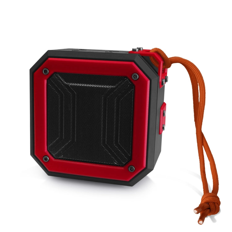 New Rixing NR-103 Mini TWS Bluetooth Speaker with Lanyard(Red) - Mini Speaker by New Rixing | Online Shopping UK | buy2fix