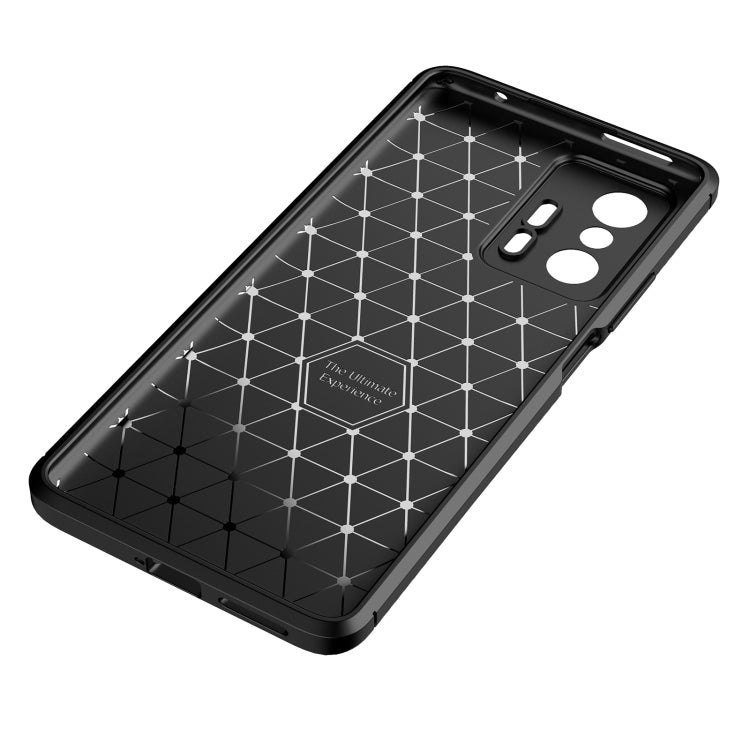 For Xiaomi Mi 11T / 11T Pro Carbon Fiber Texture Shockproof TPU Case(Black) - Xiaomi Accessories by buy2fix | Online Shopping UK | buy2fix