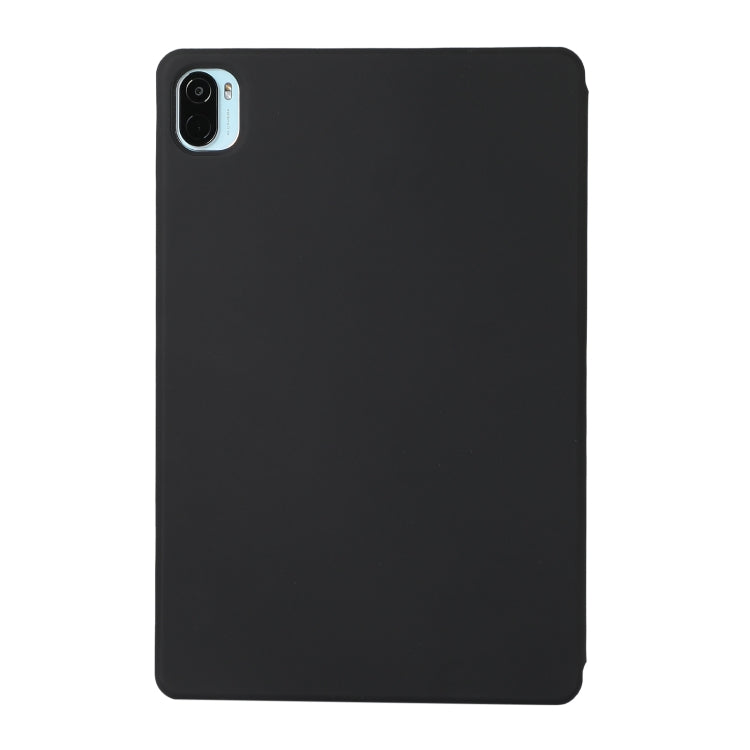 For Xiaomi Pad 5 / Pad 5 Pro Solid Color Magnetic Horizontal Flip Leather Case with Holder(Black) - Xiaomi Accessories by buy2fix | Online Shopping UK | buy2fix