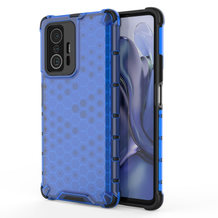 For Xiaomi Mi 11T / 11T Pro Shockproof Honeycomb PC + TPU Phone Case(Blue) - Xiaomi Accessories by buy2fix | Online Shopping UK | buy2fix