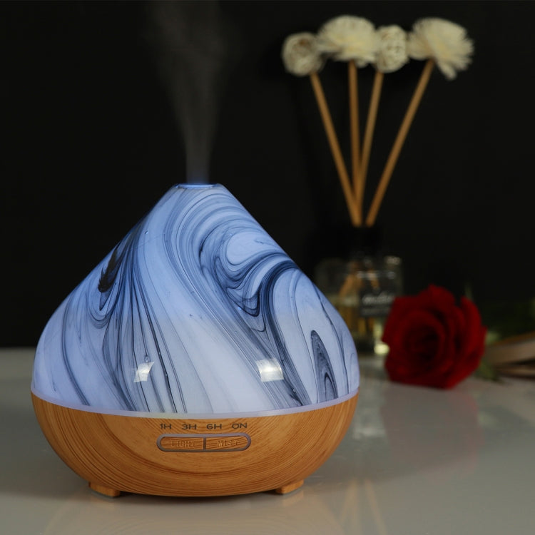 400ml Volcano Shape Humidifier Glass Aromatherapy Machine Automatic Alcohol Sprayer, Plug Specification:AU Plug(Khaki) - Home & Garden by buy2fix | Online Shopping UK | buy2fix