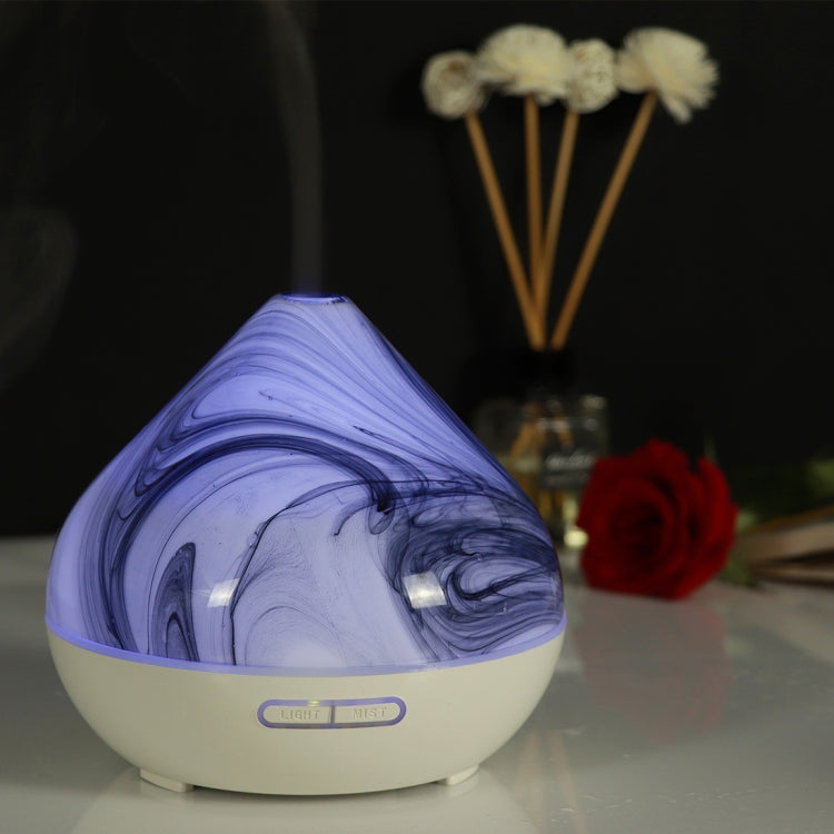 400ml Volcano Shape Humidifier Glass Aromatherapy Machine Automatic Alcohol Sprayer, Plug Specification:EU Plug(White) - Home & Garden by buy2fix | Online Shopping UK | buy2fix