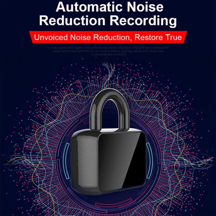 Q11 Intelligent HD Noise Reduction Lock Voice Recorder, Capacity:8GB(Black) - Security by buy2fix | Online Shopping UK | buy2fix