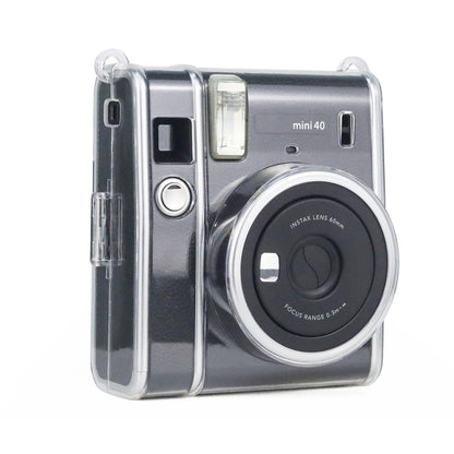 Protective Crystal Case with Strap For FUJIFILM Instax mini 40(Transparent) - Camera Accessories by buy2fix | Online Shopping UK | buy2fix