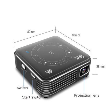 P11 854x480 DLP Smart Projector With Infrared Remote Control, Android 9.0, 4GB+32GB, UK Plug - Consumer Electronics by buy2fix | Online Shopping UK | buy2fix