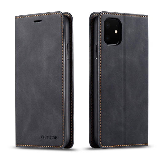 For iPhone 11 Forwenw Dream Series Oil Edge Strong Magnetism Horizontal Flip Leather Case with Holder & Card Slots & Wallet & Photo Frame(Black) - iPhone 11 Cases by Forwenw | Online Shopping UK | buy2fix