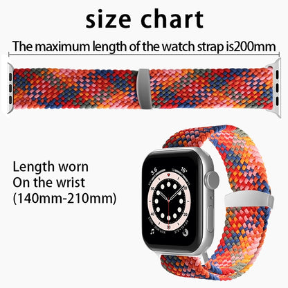 Nylon Braid Watch Band For Apple Watch Ultra 49mm&Watch Ultra 2 49mm / Series 9&8&7 45mm / SE 3&SE 2&6&SE&5&4 44mm / 3&2&1 42mm(Black) - Watch Bands by buy2fix | Online Shopping UK | buy2fix