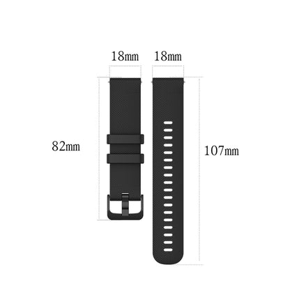 For Garmin Silicone Smart Watch Watch Band, Size:18mm Universal(Grey) - Watch Bands by buy2fix | Online Shopping UK | buy2fix