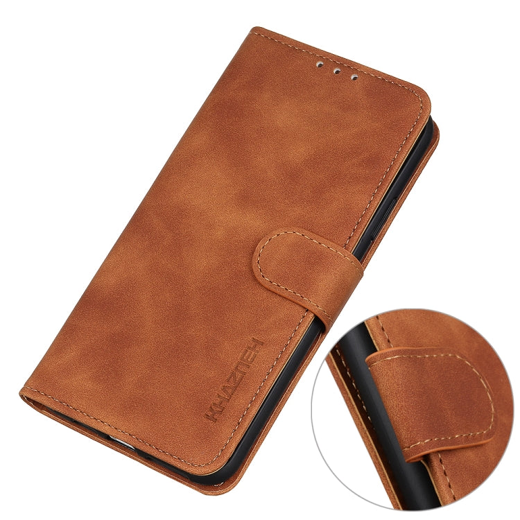 For vivo Y76 5G / Y76s 5G KHAZNEH Retro Texture Horizontal Flip Leather Phone Case(Brown) - vivo Cases by buy2fix | Online Shopping UK | buy2fix