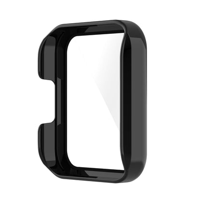 For Xiaomi Redmi Watch 2 Lite PC + Tempered Glass Watch Protective Case(Black) - Smart Wear by buy2fix | Online Shopping UK | buy2fix