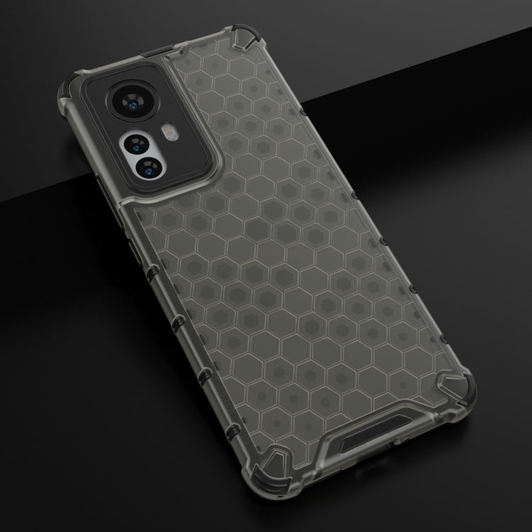 For Xiaomi 12 Pro Shockproof Honeycomb PC + TPU Phone Case(Black) - Xiaomi Accessories by buy2fix | Online Shopping UK | buy2fix