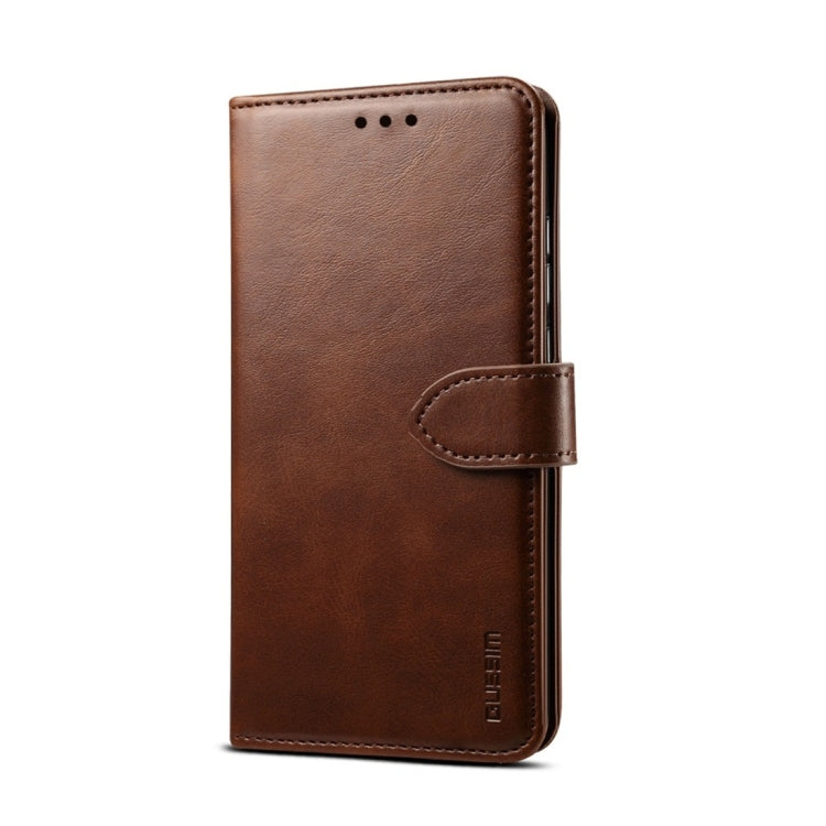 For Huawei P20 Lite GUSSIM Business Style Horizontal Flip Leather Case with Holder & Card Slots & Wallet(Brown) - Mobile Accessories by GUSSIM | Online Shopping UK | buy2fix