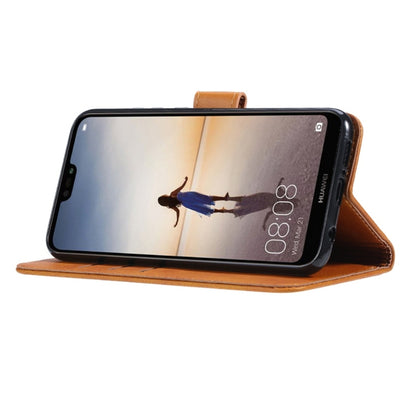 For Huawei P20 Lite GUSSIM Business Style Horizontal Flip Leather Case with Holder & Card Slots & Wallet(Khaki) - Mobile Accessories by GUSSIM | Online Shopping UK | buy2fix