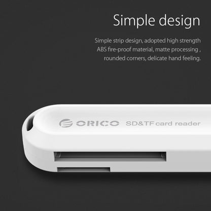 ORICO CRS21 USB3.0 TF / SD Card Reader(White) -  by ORICO | Online Shopping UK | buy2fix