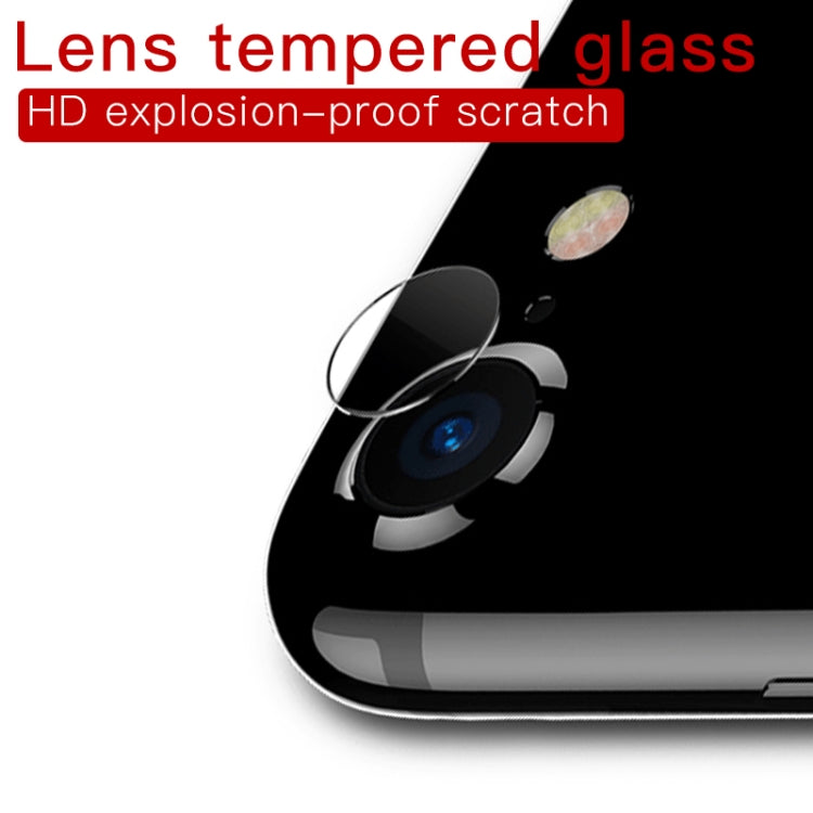 For iPhone 8 Plus / 7 Plus 9D Transparent Rear Camera Lens Protector Tempered Glass Film - Apple Accessories by buy2fix | Online Shopping UK | buy2fix