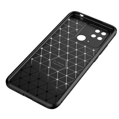 For Xiaomi Redmi 10C Carbon Fiber Texture Shockproof TPU Phone Case(Blue) - Xiaomi Accessories by buy2fix | Online Shopping UK | buy2fix