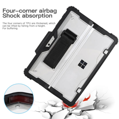 For MicroSoft Surface Pro 8 Acrylic Transparent Hand Strap Laptop Case - Other by buy2fix | Online Shopping UK | buy2fix