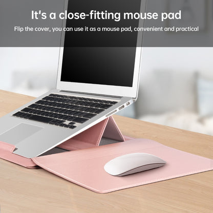 12 inch Multifunctional Mouse Pad Stand Handheld Laptop Bag(Pink) - 12.1 inch by buy2fix | Online Shopping UK | buy2fix