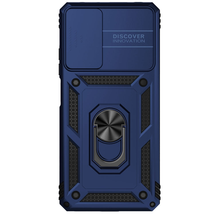 For Xiaomi Redmi Note 11 Pro Global Sliding Camshield Holder Phone Case(Blue) - Redmi Note 11 Pro Case by buy2fix | Online Shopping UK | buy2fix