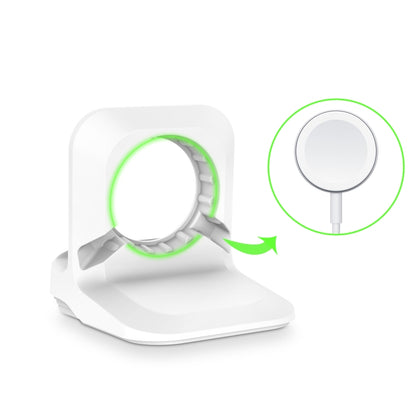 Silicone Charging Holder for Apple Watch(White) - Charger / Holder by buy2fix | Online Shopping UK | buy2fix