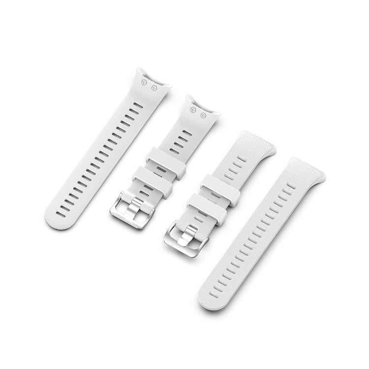 For Garmin Forerunner 45 & 45S Silicone Watch Band(White) - Smart Wear by buy2fix | Online Shopping UK | buy2fix