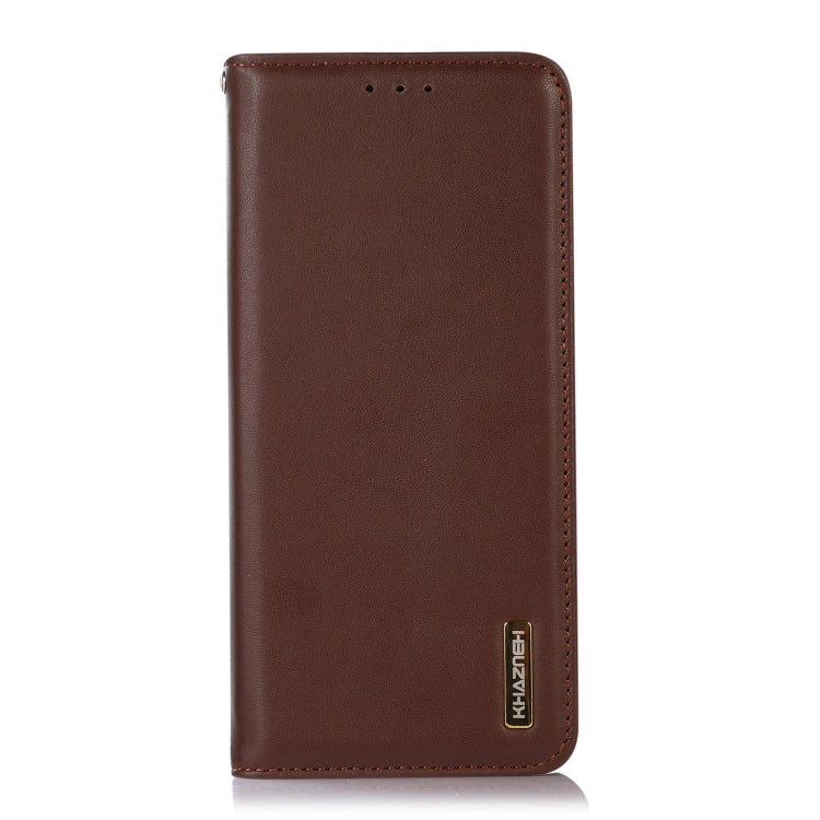 For Samsung Galaxy Xcover6 Pro KHAZNEH Nappa Top Layer Cowhide Leather Phone Case(Brown) - Galaxy Phone Cases by buy2fix | Online Shopping UK | buy2fix