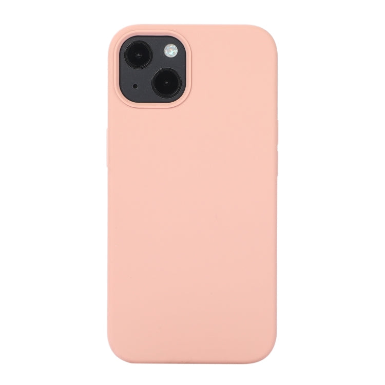 For iPhone 14 Liquid Silicone Phone Case (Sand Pink) - iPhone 14 Cases by buy2fix | Online Shopping UK | buy2fix