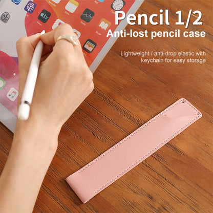 PU Leather Shockproof Protective Case for Apple Pencil 1 / 2(Grey) - Pencil Accessories by buy2fix | Online Shopping UK | buy2fix