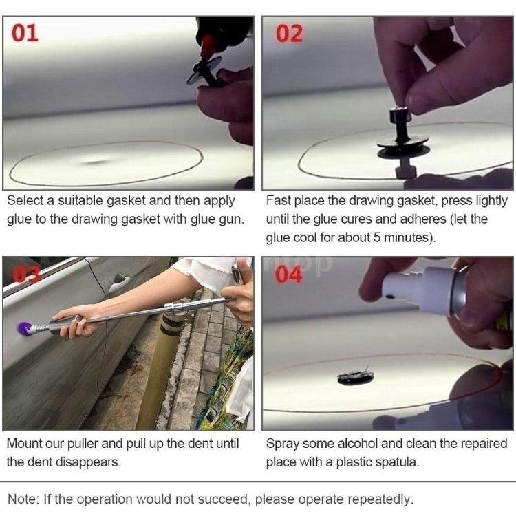 D3 96 in 1 Car Paintless Dent Dings Repair Lifter Tools Kit, Plug Type:US Plug - In Car by buy2fix | Online Shopping UK | buy2fix