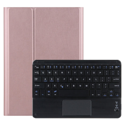For Lenovo Tab M10 HD Gen 2 Touchpad Bluetooth Keyboard Leather Tablet Case(Rose Gold) - Lenovo Keyboard by buy2fix | Online Shopping UK | buy2fix