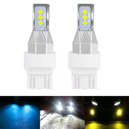 1 Pair 7443 DC 12V-24V 12W 1800LM Car LED Fog Light(Ice Blue Light) - In Car by buy2fix | Online Shopping UK | buy2fix