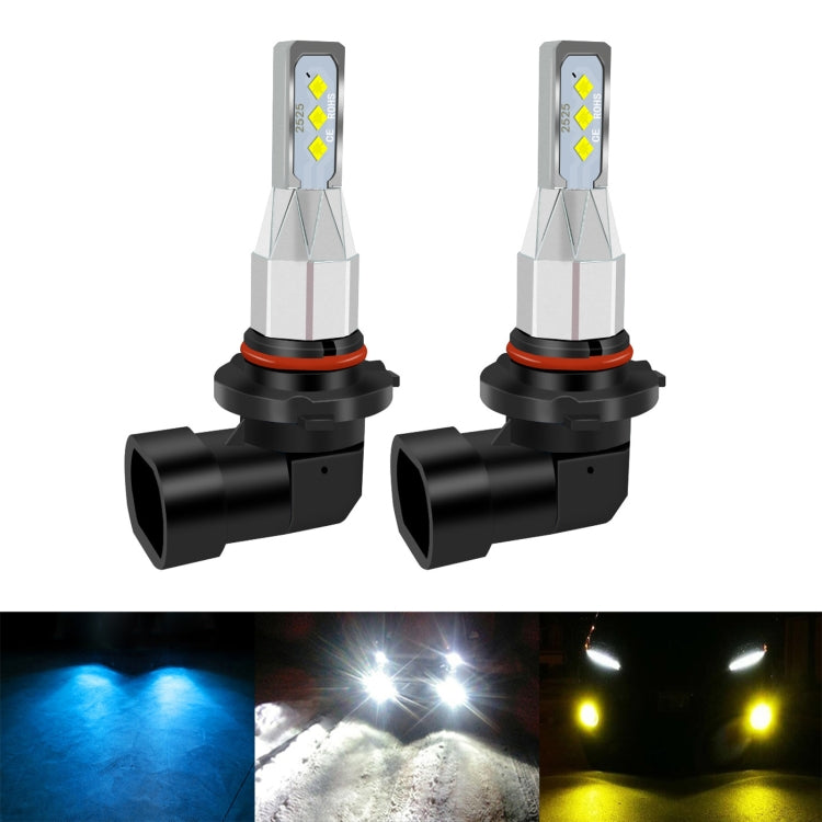 1 Pair 9006 DC 12V-24V 12W 1800LM Car LED Fog Light(Yellow Light) - In Car by buy2fix | Online Shopping UK | buy2fix