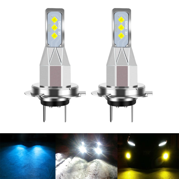 1 Pair H7 DC 12V-24V 12W 1800LM Car LED Fog Light(White Light) - In Car by buy2fix | Online Shopping UK | buy2fix